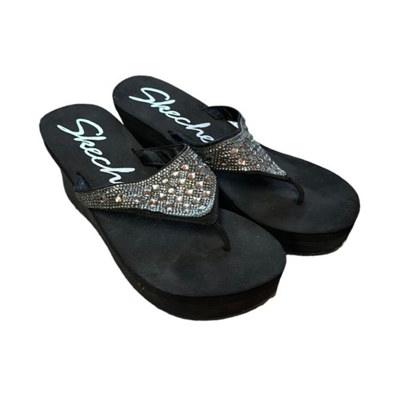 Skechers Shoes - Skechers Yoga Foam Sandals Vinyasa Black 8 Womens